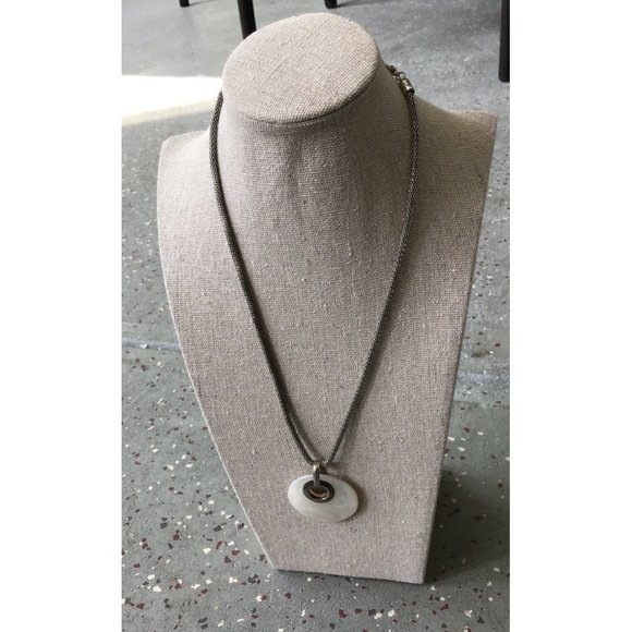 Silpada Sterling Silver Mother-of-Pearl Pendant With Silver-tone Necklace - Picture 1 of 4